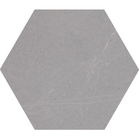 SEINE HEXAGONO GRIS - Carrelage hexagonal grand format aspect pierre