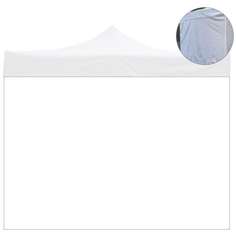 Seitendeckel für Pavillon Weiß wasserdicht für wiederverschließbaren Pavillon 200x200 cm