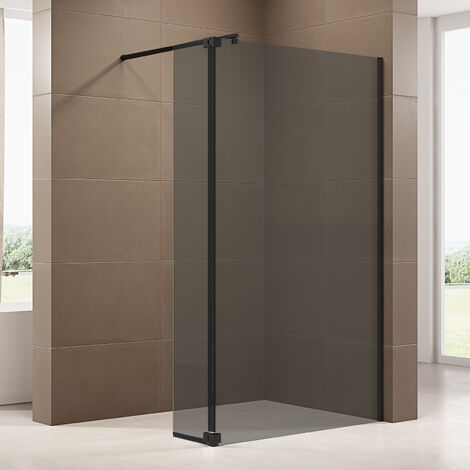 Seitenelement Bernstein Spritzschutz NT106 Walk-In Dusche Graues Glas