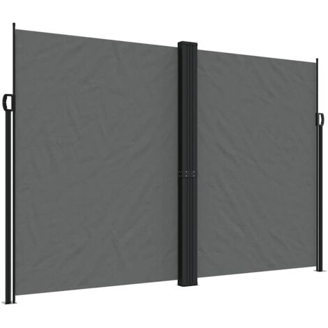 Seitenmarkise Ausziehbar Anthrazit 220x1200 cm vidaXL