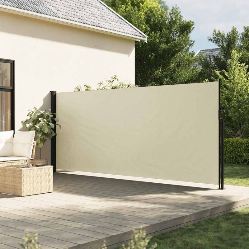 Seitenmarkise Ausziehbar Creme 160x300 Cm - Vidaxl