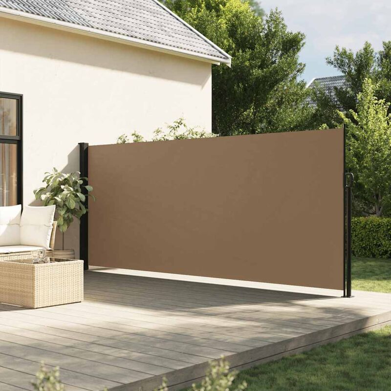 Seitenmarkise Ausziehbar Taupe 160x600 Cm - Vidaxl