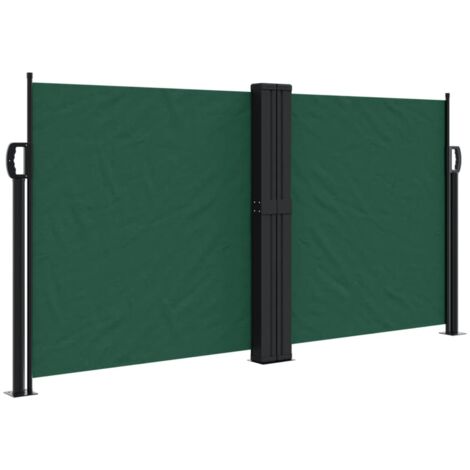 Seitenmarkise Ausziehbar Dunkelgrün 120x1200 cm vidaXL