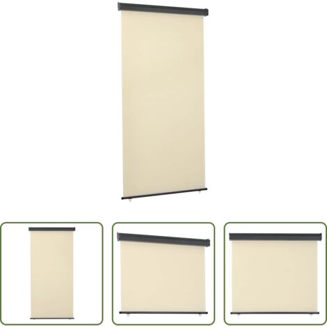 Seitenmarkise -  Balkon-Seitenmarkise 125x250 cm Creme