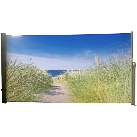 GARDENPLEASURE Seitenmarkise, Motiv Nordseeküste - Rahmen silbergrau&nbsp509173