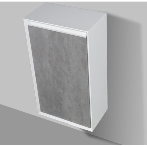 Seitenschrank Bernstein Fiona 50x28,8x88cm Beton-Optik mit Seitenschrank links