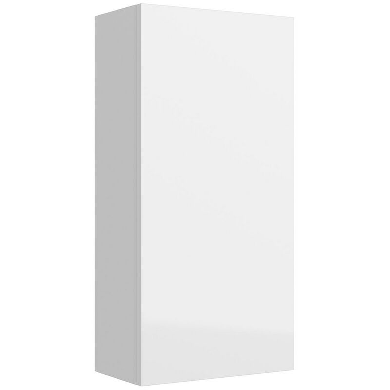 INFINITY Seitenschrank 300/160 weiß glänzend Badmöbel - Salgar
