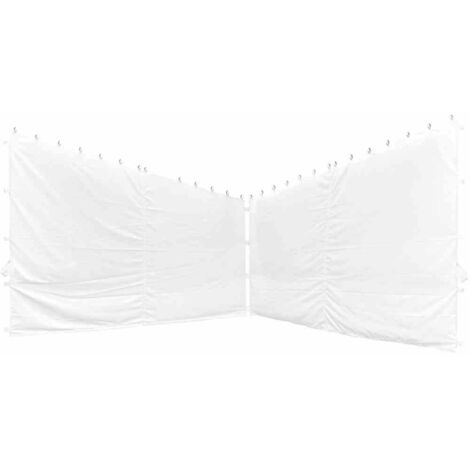 Seitenteile zu Pavillon Berlino 3x3 m, weiß, 2er Set Bezug aus Polyester, 160g/m² in weiß, 2 Stück