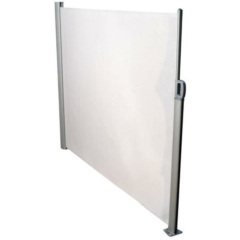 Seitenvorhang aluminiumgrauer Stoff 300x160 cm