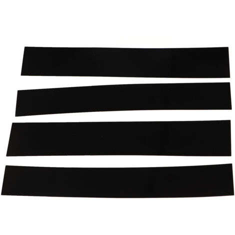 Seitliche Fensterpuffer für Cadillac Escalade 2007–2014 – 4 Stück aus hochglänzendem, schwarzem Polycarbonat mit Spiegeloberfläche – Schutz und Dekoration