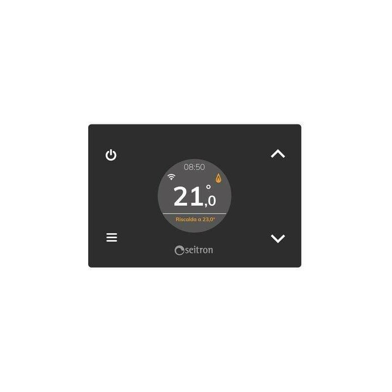 

Seitron WI-Time WiFi cronotermostato semi-incorporado | Negro