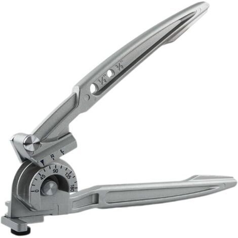 SEIWEI Pince à cintrer manuelle 2 en 1 pour tubes de 3/8" et 1/2" en aluminium avec marquages d'angle pour cuivre, acier à paroi mince et PVC
