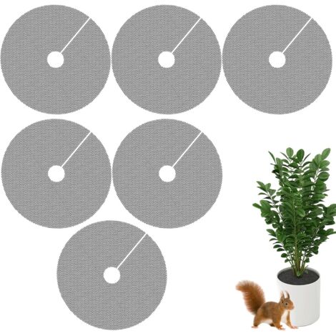 SEIWEI Set mit 6 runden Übertöpfen - 30 cm - Schutz vor Haustieren, Katzen und Eichhörnchen