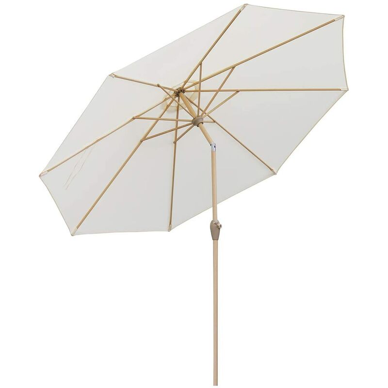 300 cm Parasol de jardin UPF50 +, crème - Sekey