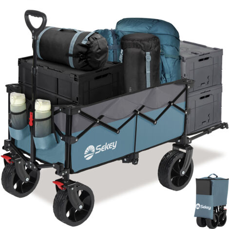 Chariot De Jardin Titan Sekey 3-en-1 - Charge 350 Kg, Pneus Gonflables 10 Pouces, Montage Rapide 8 Min, Anti-rouille