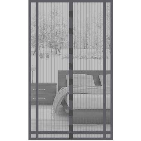 Sekey – Moustiquaire porte-fenêtre magnétique 130x220 cm – Installation sans perçage – Polyester durable – Protection contre les insectes