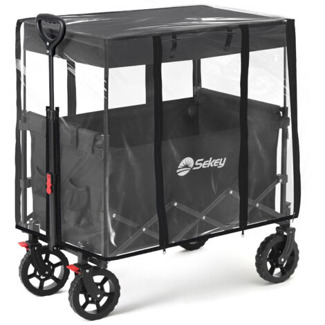 Sekey – Protection pluie – chariot pliable avec toit – 75×50×65 cm