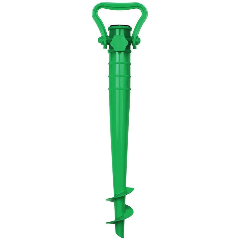 Support de Parasol pour Plage Sable dans Le Sable, Vert