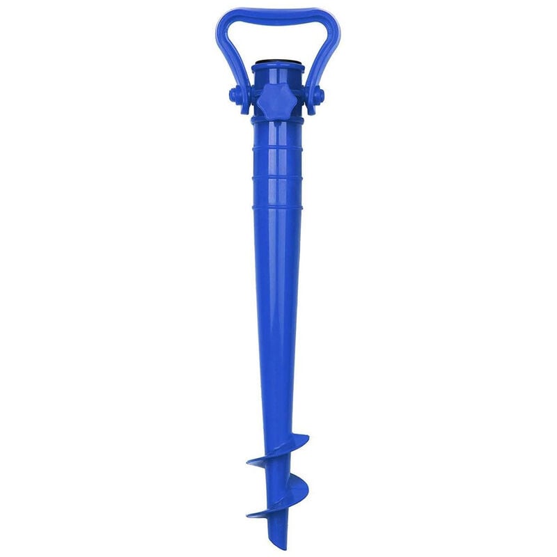 Support de Parasol pour Plage Sable dans Le Sable, Bleu