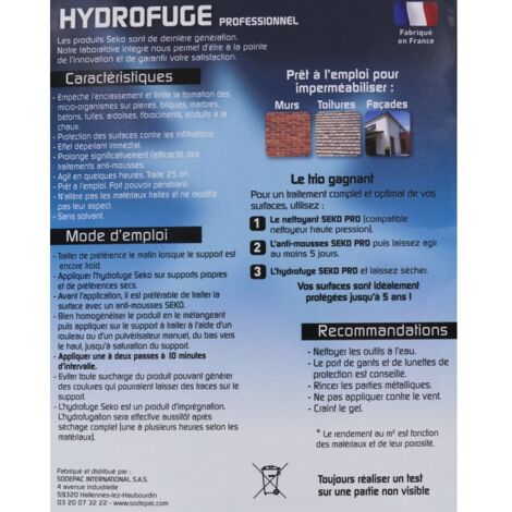 Seko Hydrofuge Pro 5l - SEKOPRO