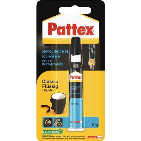 Sekundenkleber flüssig 10g farblos Tube PATTEX
