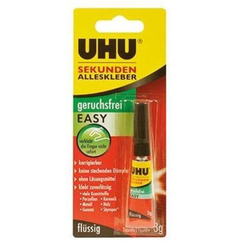 Sekundenkleber geruchsfrei EASY 3 g farblos UHU