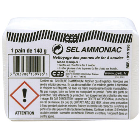 Sel ammoniac pain 140 gr - GEB