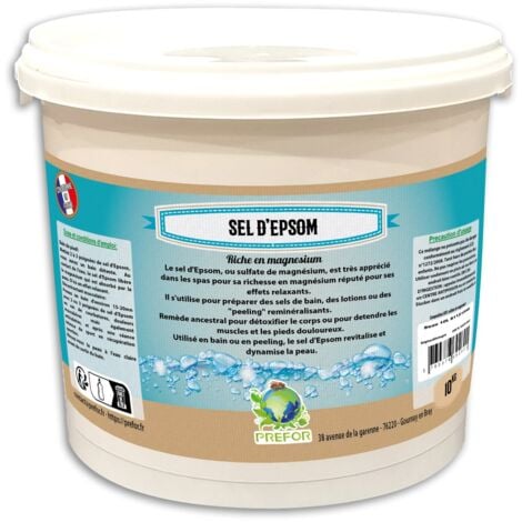 Sel d'epsom seau 10L 10kg