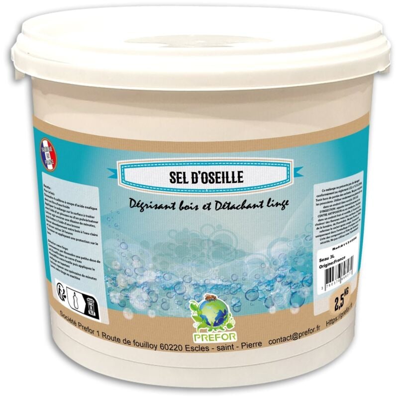 Sel d'oseille Seau 3L 2,5kg