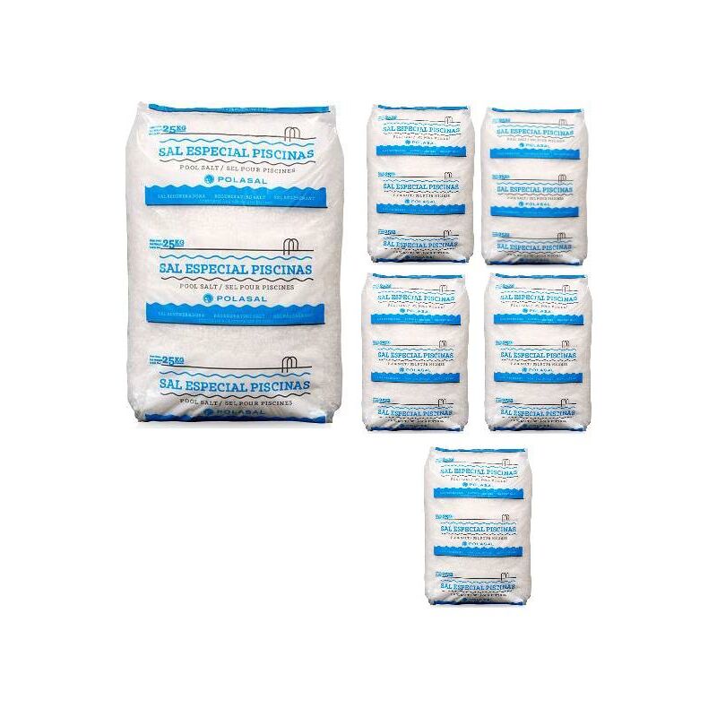 Centrocom - Traitement au sel - Sel pour électrolyse piscine - 6x25kg de