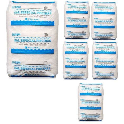 Sel pour électrolyse piscine – Pack de 6 x 25 kg – Traitement naturel et écologique – Pour piscines jusqu'à 160 m³ – Centrocom