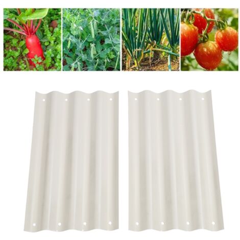 Selbstbau-Hochbeet, elfenbeinweißes Erweiterungsset für Blumen- und Gemüsebeete, Material: Stahl und Schrauben aus Edelstahl 304, Maße: 50 x 28 cm