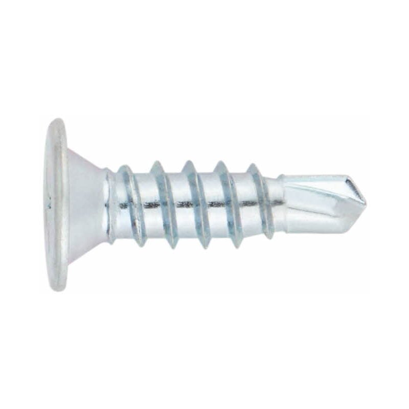 Index - Selbstbohrende Schraube - Extraflacher Kopf - PH-Stempel - Verzinkt 4,2 x 14 - Packung mit 500 Stück
