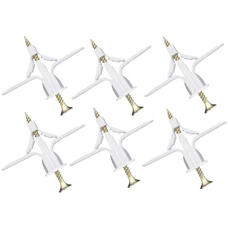 Selbstbohrender plaque de plâtre de fixation 50 Morceau de Cheville et de 50 Vis Expansionsschraube ancrages pour cloisons sèches avec des Vis