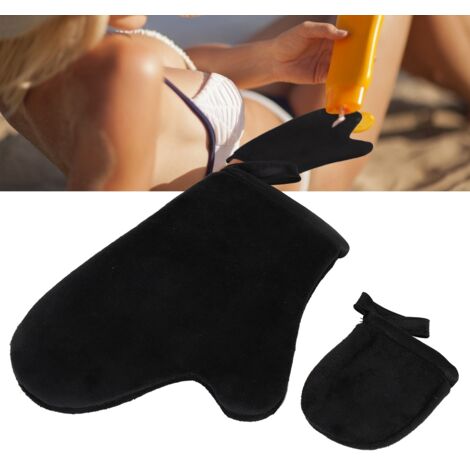Selbstbräunungs-Applikatorhandschuh – Für Sonnencreme und Lotion – Schwarzes Strandaccessoire
