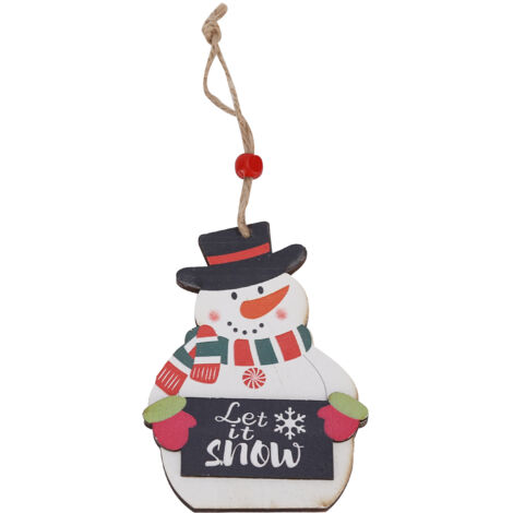 Selbstgemachte Weihnachtsdekoration aus Holz – Weihnachtsbaum und Schneemann für Zuhause