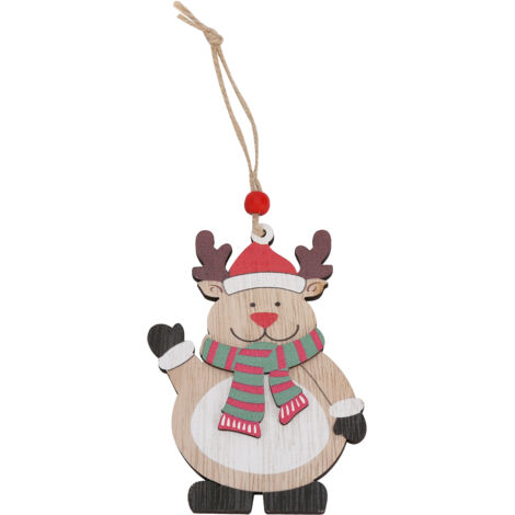 Selbstgemachter Weihnachtsbaumschmuck aus Holz für Elche, Frühlingsfest, Zuhause