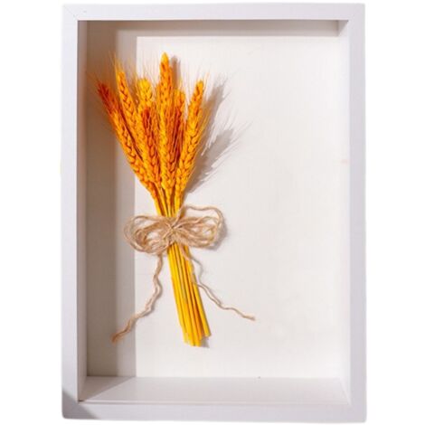 Selbstgestalteter Bilderrahmen mit getrockneten Rosenblättern  Individuell anpassbarer 3D-Rahmen (27 x 22 x 6,5 cm)  Mehrfarbiger Erinnerungsrahmen aus Holz und Glas