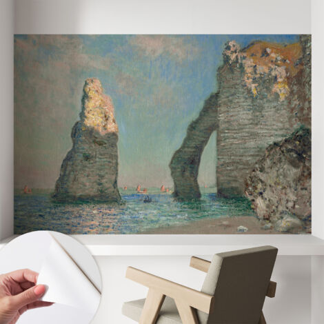 Selbsthaftend Tapete für Wohnzimmer Schlafzimmer Küche - Wanddekoration  Felsige Landschaft 104x70 cm