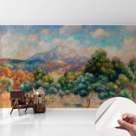 Selbstklebend Tapete - abwaschbar - Arbeitszimmer - Esszimmer- Top Qualität Berglandschaft 416x254 cm