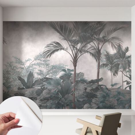 Selbstklebend Tapete - abwaschbar - Arbeitszimmer - Esszimmer- Top Qualität Exotische Natur 152x104 cm