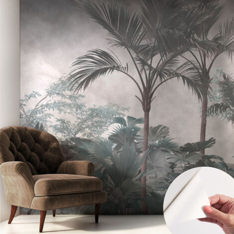 Selbstklebend Tapete - abwaschbar - Arbeitszimmer - Esszimmer- Top Qualität Exotische Natur 250x250 cm