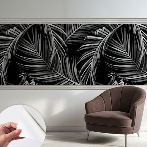 Selbstklebend Tapete - abwaschbar - Arbeitszimmer - Esszimmer- Top Qualität Exotisches Muster 250x104 cm