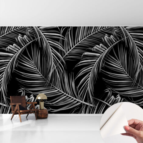 Selbstklebend Tapete - abwaschbar - Arbeitszimmer - Esszimmer- Top Qualität Exotisches Muster 416x254 cm