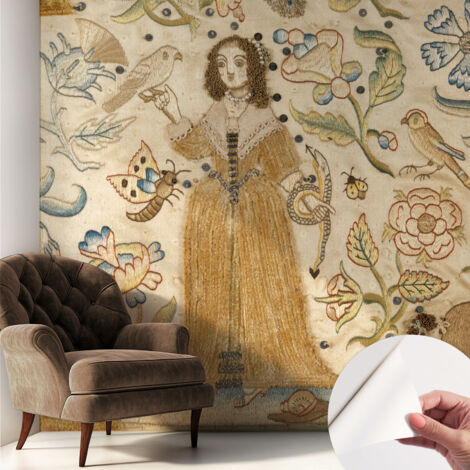 Selbstklebend Tapete - abwaschbar - Arbeitszimmer - Esszimmer- Top Qualität Farbenfrohe Natur 250x250 cm