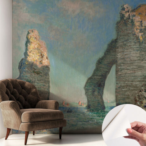 Selbstklebend Tapete - abwaschbar - Arbeitszimmer - Esszimmer- Top Qualität Felsige Landschaft 250x250 cm