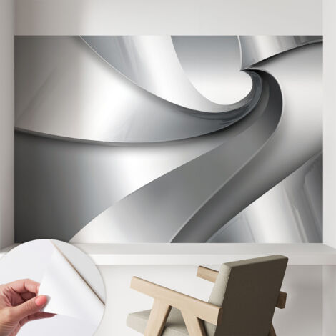 Selbstklebend Tapete - abwaschbar - Arbeitszimmer - Esszimmer- Top Qualität Geometrische Spiralen 104x70 cm