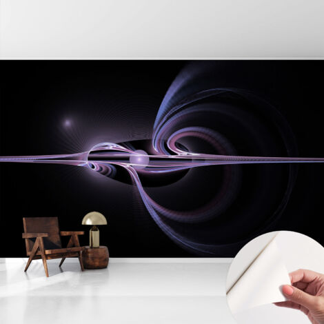 Selbstklebend Tapete - abwaschbar - Arbeitszimmer - Esszimmer- Top Qualität Kosmische Abstraktion 416x254 cm