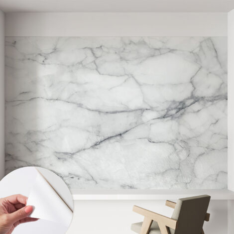 Selbstklebend Tapete - abwaschbar - Arbeitszimmer - Esszimmer- Top Qualität Marmorierte Eleganz 152x104 cm