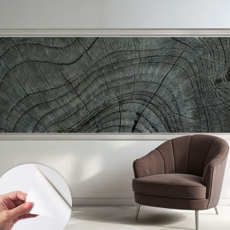 Selbstklebend Tapete - abwaschbar - Arbeitszimmer - Esszimmer- Top Qualität Maserungsmuster 250x104 cm